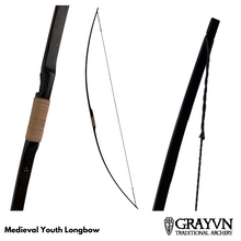 Load image into Gallery viewer, Medieval Youth Longbow - 65"