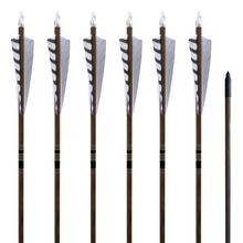 Load image into Gallery viewer, Classic Traditional Arrows - 6 Pack - White
